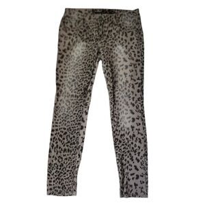 Vanilla Star Black and Grey Cheetah Print Jeans Size 11